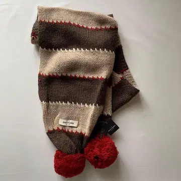 abercrombie 스트라이프 폼폼 포함 머플러