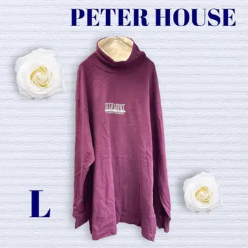 피터하우스 트레이닝복 롱 기장 와인 레드 소매 밴딩 하이넥 L 사이즈