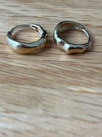 실버 금 도금 2way 귀걸이