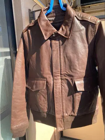 A2 플라이트 자켓 가죽 자켓 브라운