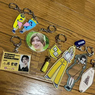 고바야시 카호 & 나카야마 리코 아크릴제 캐릭터 키링 세트