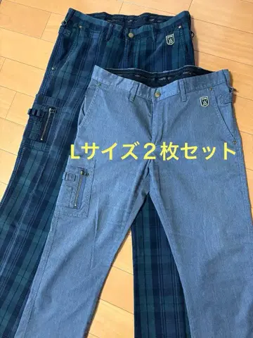 에드윈 골프 남성용 골프 팬츠 L 사이즈 2개 세트