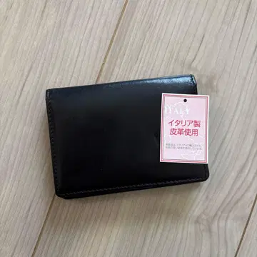 이탈리아제 가죽 명함지갑 블랙 천연 가죽