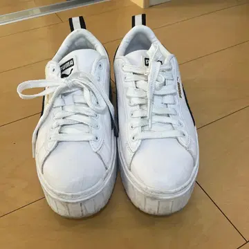 PUMA 플랫폼 스니커즈 화이트/블랙