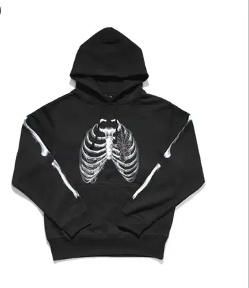 NOREMID BONE PULLOVER HOODIE - BLACK
