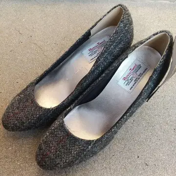 시마무라 해리스 트위드 펌프스 M