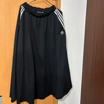 아디다스 블랙 롱 스커트