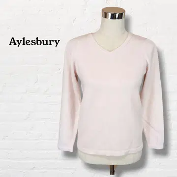 앨리스버리 캐시미어 혼방 V넥 니트 [ L ] 핑크