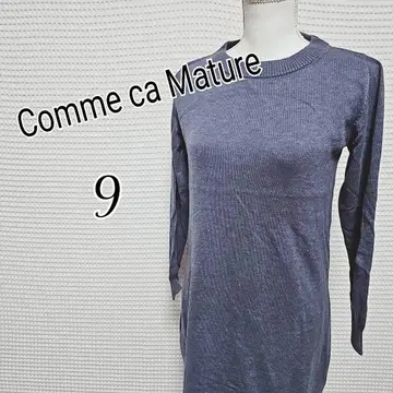 Comme ca Mature 긴팔 니트 원피스 9