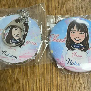 사이타마 세이부 라이온즈 캔뱃지 아크릴 키링 Natsumi