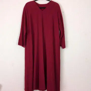 요건 레일 바바구리 원피스 프린지 깊이 있는 빨간색