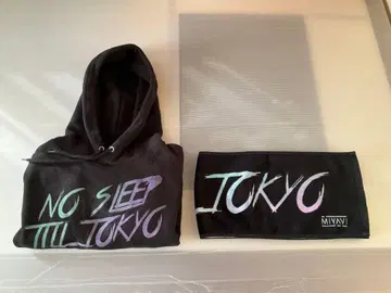 미착용 MIYAVI  NO SLEEP TILL 후드티 & 타월 세트