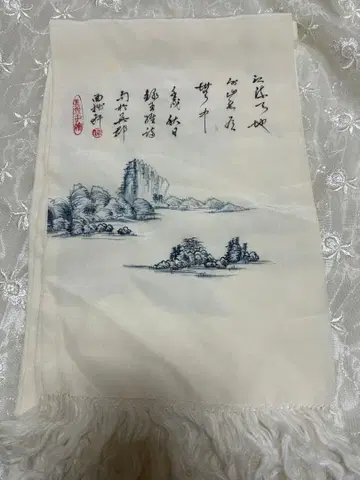 [새상품] 중국풍 산수화 스카프