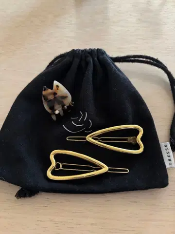 TRESSE 트레스 하트 핑 고양이 클립 1개