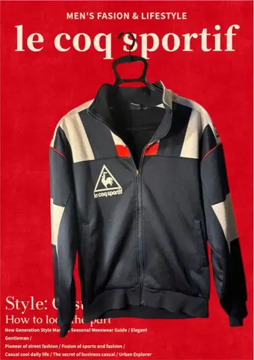 르꼬끄 스포르티브 저지 네이비/화이트/레드