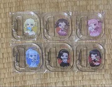 뱅드림! 애니메이트 포인트 교환 아크릴 카라비너 키링 6세트