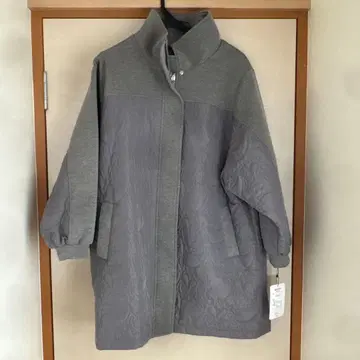 azzurri 그레이 롱 코트 M