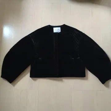 Mystrada 퀼팅 벌룬 소매 자켓