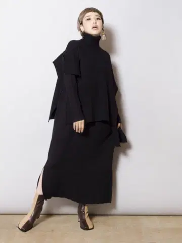 osmosis 멀티웨이 판초 니트 원피스