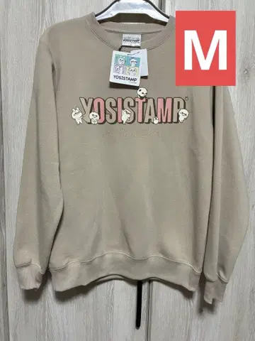 YOSISTAMP 베이지 맨투맨 트레이닝복 M 사이즈 새상품