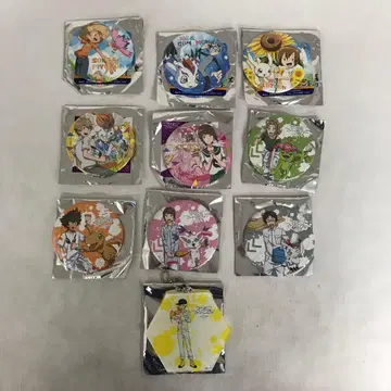 디지몬 어드벤처 캔뱃지 아크릴 키링 카라철 콜라보 외