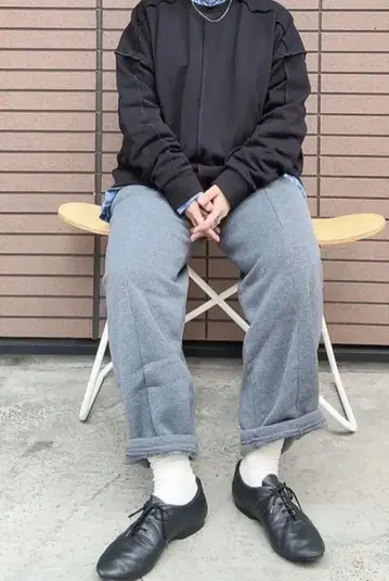 속기모 스웨트 팬츠