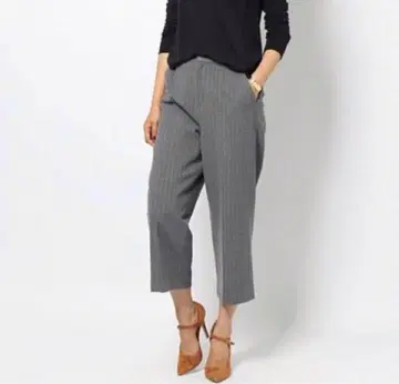 BARNYARDSTORM 스트라이프 세미 와이드 팬츠