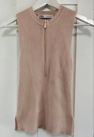 ZARA 탱크탑 S 하프 지퍼