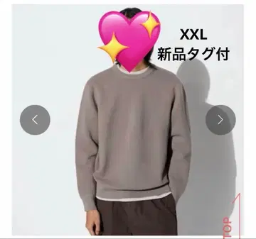 UNIQLO 워셔블 스트레치 밀라노 리브 크루넥 스웨터 긴팔 XXL