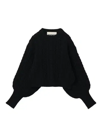 [ 새상품 ] NKNIT balloon cable KNIT / black