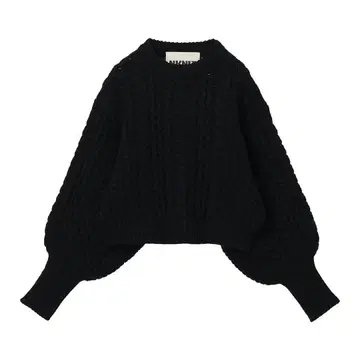 [ 새상품 ] NKNIT balloon cable KNIT / black