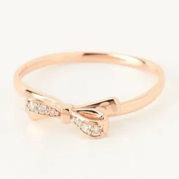 VIE 반돔 아오야마 K10 PG 다이아몬드 리본 반지 11호