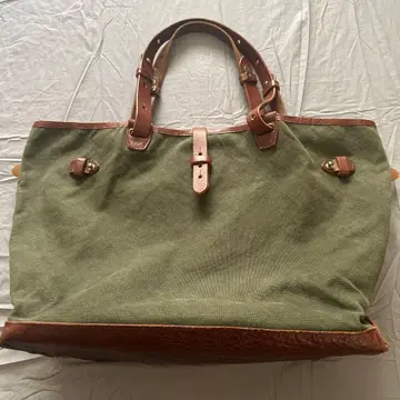 CRAMP 빅 토트 캔버스 x 가죽