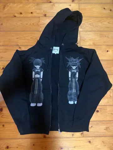 Kouga 블랙 후드티 M 사이즈