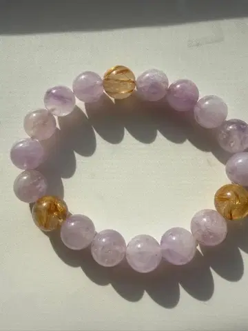 자수정 루틸 쿼츠 팔찌