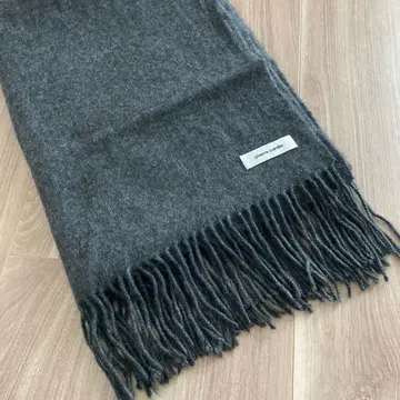피에르 가르뎅 캐시미어 100% 대형 스톨 다크 그레이