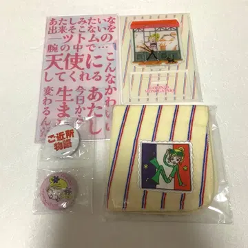 3COINS 근처 이야기 아크릴 스탠드 미니 타월 캔뱃지 클리어 파일