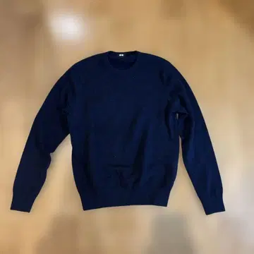 UNIQLO 유니클로 캐시미어 네이비 크루넥 스웨터 M