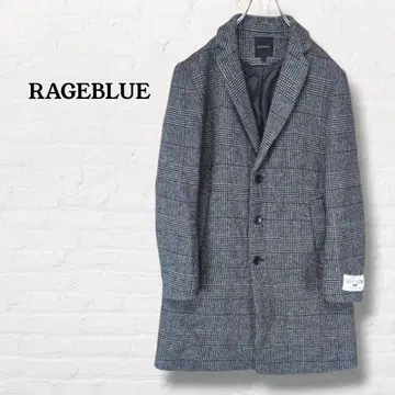 레이지블루 글렌체크 체스터 코트 [M] 그레이
