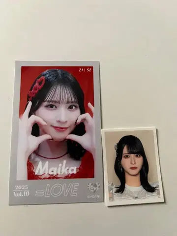 =LOVE 이코러브 사사키 마이카 미니 사진 ID 스티커