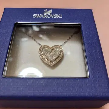 [ 새상품 ] Swarovski 하트형 크리스탈 목걸이