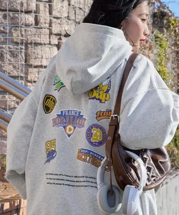 DDP 헤비 웨이트 속기모 풀오버 후드티