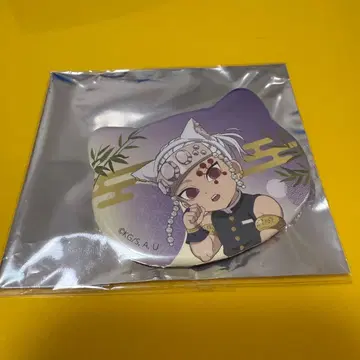 귀멸의 칼날 난자타운 특별 임무 고양이형 캔뱃지 우즈이 텐겐