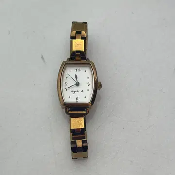 Agnes b. 쿼츠 여성용 손목시계 골드 세이코제 작동품