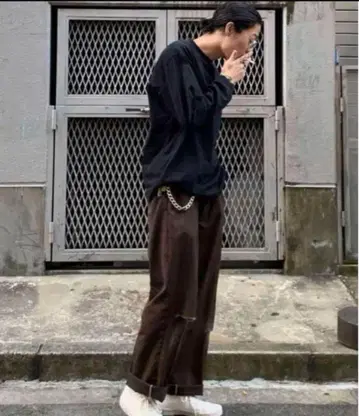 리틀 윙 실버 스테인리스 지갑 체인