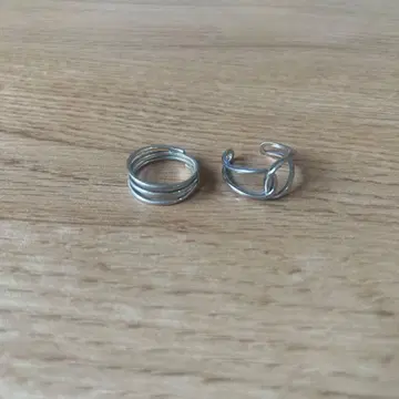 Blue Jewelry 실버 반지 2개 세트