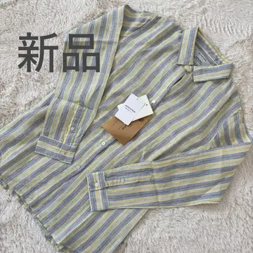 [ 미사용 새상품 ] 저널 스탠다드 레리움 스트라이프 셔츠 린넨 100