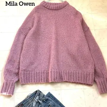 2023 미라 오웬 모헤어 양모 풀오버 니트 크루넥