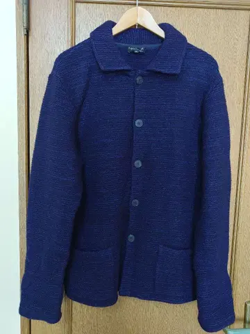 애니에스b 하이 게이지 가디건 네이비