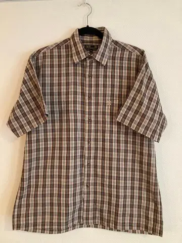 OAKS 반팔 체크 셔츠 L 사이즈